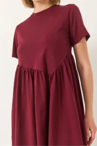 Bianco Lucci Women Shirred LONG Knitting Dress 440 - Image 5