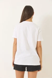 Bianco Lucci Women's Short Sleeve Cotton T-Shirt with Accessories - Image 5