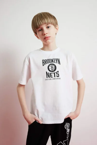 DeFacto NBA Boston Celtics Crew Neck Short Sleeve T-Shirt Boy
