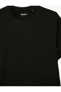 Koton Rahat Pattern Short Sleeve Crew Neck Sports T-Shirt - Image 3