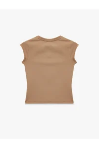 Koton Rahat Pattern Sleeveless Crew Neck Sports T-Shirt - Image 3
