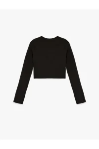 Koton slim Fit Long Sleeve Crew Neck Sports T-Shirt - Image 2