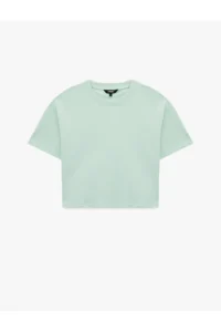 Koton Short Sleeve Crew Neck Cotton Sports T-Shirt