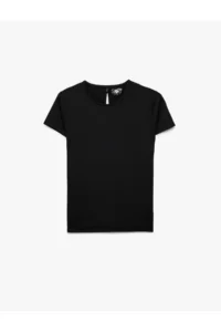 Koton Rahat Pattern Short Sleeve Crew Neck Sports T-Shirt - Image 3