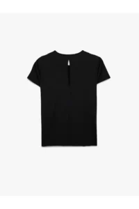Koton Rahat Pattern Short Sleeve Crew Neck Sports T-Shirt - Image 4