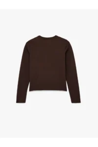 Koton Slim Fit Crew Neck Long Sleeve Interlock Sports T-Shirt - Image 4