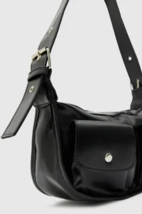 Shule Bags Diana Vintage Baget Bag Black - Image 4