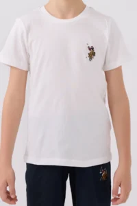 US Polo Assn. U.s. Polo Shirt Assn Boys' White Bermuda Set - Image 4