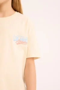 DeFacto Oversize Wide Fit Crew Neck Printed Short Sleeve T-Shirt Girls - Image 5