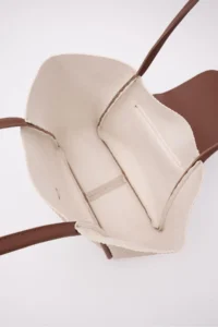 Shule Bags Petre Wicker Shoulder Bag Cream - Image 7