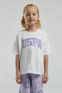 US Polo Assn. Girls' 2084 SAYI Print BERMUDA Set GKP0163 - Image 3