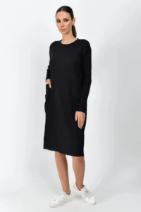 Cool & Sexy Thick Ribbed Camisole with pocket LONG Tunic Dress - Image 2