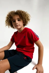 US Polo Assn. U.s. Polo Shirt Assn Boys' Navy Blue Bermuda Set