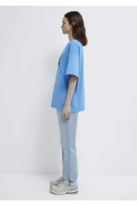 Mavi Logo Printed T-Shirt Oversize / Wide Cut -91478 - Image 4