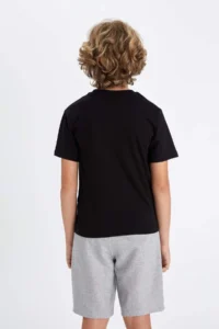 DeFacto Crew Neck Printed Short Sleeve T-Shirt for Boys - Image 5