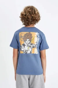DeFacto Crew Neck Printed Short Sleeve T-Shirt for Boys - Image 6