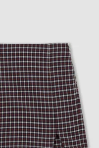DeFacto Square Patterned Slit Woven Mini Skirt A2289ax22au - Image 6