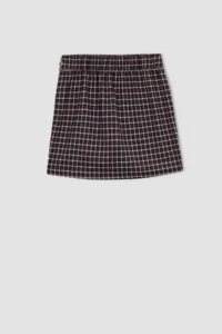 DeFacto Square Patterned Slit Woven Mini Skirt A2289ax22au - Image 7