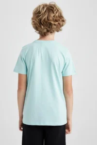 DeFacto Boy's Crew Neck Printed Short Sleeve T-Shirt A2407a823sm - Image 6
