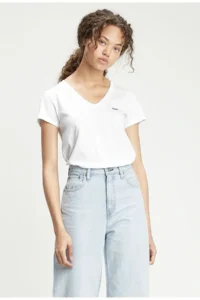 Levi's White Women T-Shirt -
