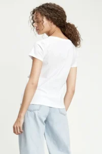 Levi's White Women T-Shirt - - Image 2