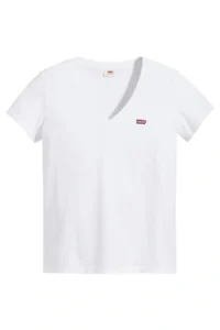 Levi's White Women T-Shirt - - Image 3
