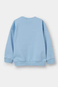 DeFacto Crew Neck Basic Plain Sweatshirt Baby Boy - Image 3