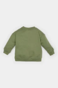 DeFacto Crew Neck Basic Plain Sweatshirt Baby Boy - Image 5