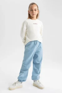 DeFacto Girl's Crew Neck Long Sleeve T-Shirt A7430a823au - Image 2