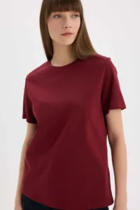 DeFacto Regular Fit Crew Neck Casual Premium Basic Plain Short Sleeve T-Shirt A9428ax24au