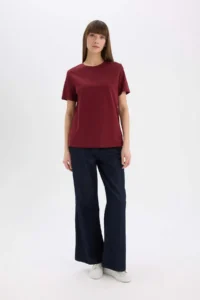 DeFacto Regular Fit Crew Neck Casual Premium Basic Plain Short Sleeve T-Shirt A9428ax24au - Image 3