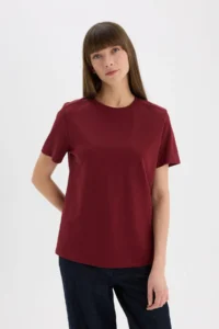 DeFacto Regular Fit Crew Neck Casual Premium Basic Plain Short Sleeve T-Shirt A9428ax24au - Image 4