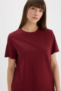 DeFacto Regular Fit Crew Neck Casual Premium Basic Plain Short Sleeve T-Shirt A9428ax24au - Image 5