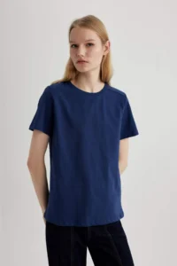 DeFacto Regular Fit Crew Neck Premium Short Sleeve T-Shirt - Image 3