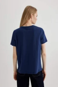DeFacto Regular Fit Crew Neck Premium Short Sleeve T-Shirt - Image 5
