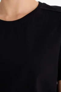 DeFacto Regular Fit Crew Neck Basic Plain Premium Short Sleeve T-Shirt - Image 4