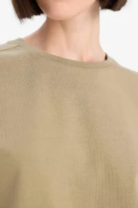 DeFacto Regular Fit Crew Neck Basic Plain Premium Short Sleeve T-Shirt - Image 5