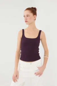 Addax Thick Sleeveless Basic Tank Top A13404-J5 - Image 3