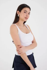 Addax Thick Sleeveless Basic Tank Top A13404-j5 - Image 2