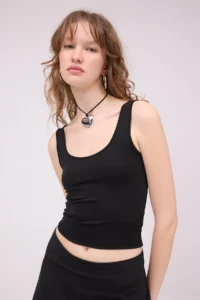 Addax U-Neck Basic Tank Top A0104-ASN75