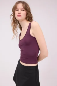 Addax U-Neck Basic Tank Top A0104-ASN75 - Image 2