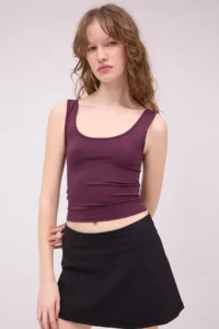Addax U-Neck Basic Tank Top A0104-ASN75 - Image 4