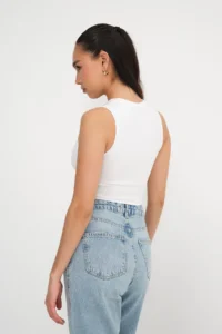 Addax Crew Neck Crop Tank Top A3501 - Image 6