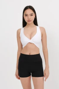 Addax Knot Detailed Crop Tank Top A0090-B10 - Image 5