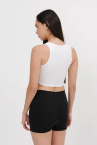 Addax Knot Detailed Crop Tank Top A0090-B10 - Image 6