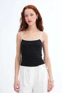 Addax Stripe Sleeveless Tank Top A110054 - Image 2