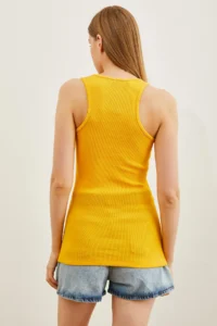 Olalook Women Yellow LONG Camisole Tank Top - Image 2