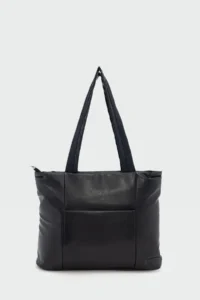 Shule Bags Morgan Leather Shoulder Bag Black - Image 2