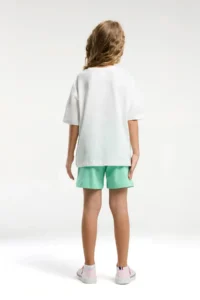 US Polo Assn. U.s. Polo Shirt Assn Girls' Yellow Shorts Set - Image 5