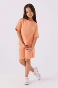US Polo Assn. U.s. Polo Shirt Assn Girls' Brown Bermuda Set